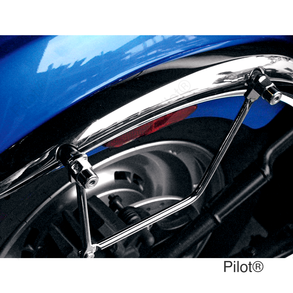 Metric Saddlebag Support - Chrome