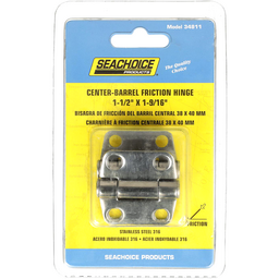 Seachoice Center-Barrell Friction Hinge, 316 Stainless Steel, 1-1/2 in. X 1-9/16 in., 1 Pair thumbnail-5