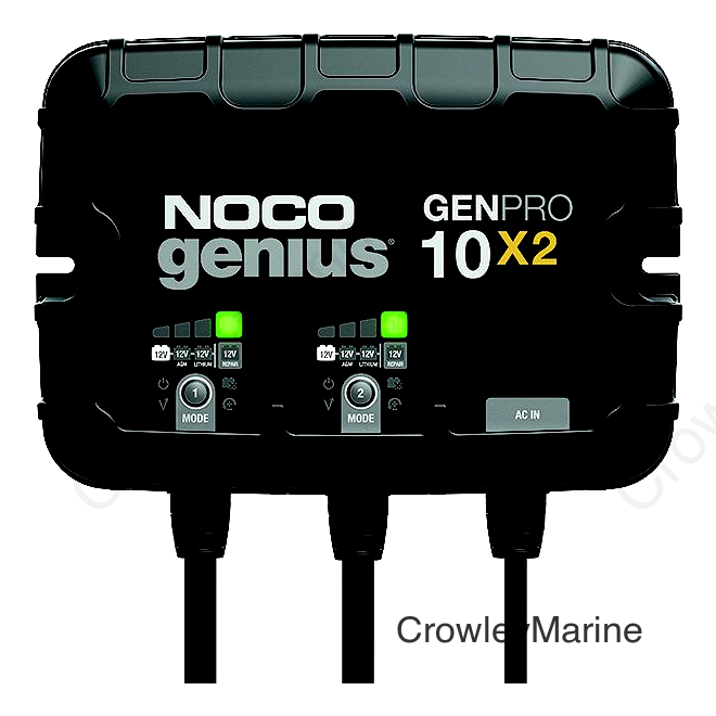 Noco GenProX2 On-Board Battery Charger, 2-Banks