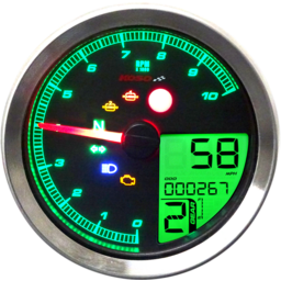 TNT-04 Multifunction Meter - Silver Bezel - 3.30" Diameter x 2.19" D thumbnail-3