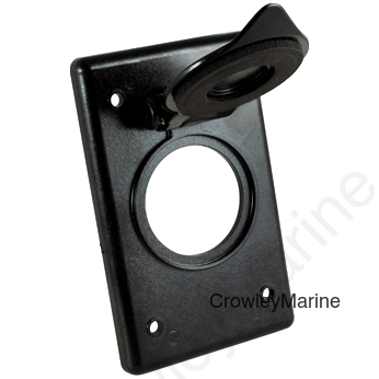 Bracket with Spring Flip Lid, Black