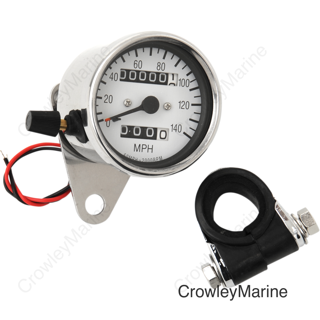 2:1 WHT SPEEDO W/TRIP MTR