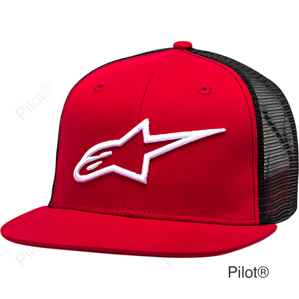 Corp Trucker Hat - Red/Black - One Size