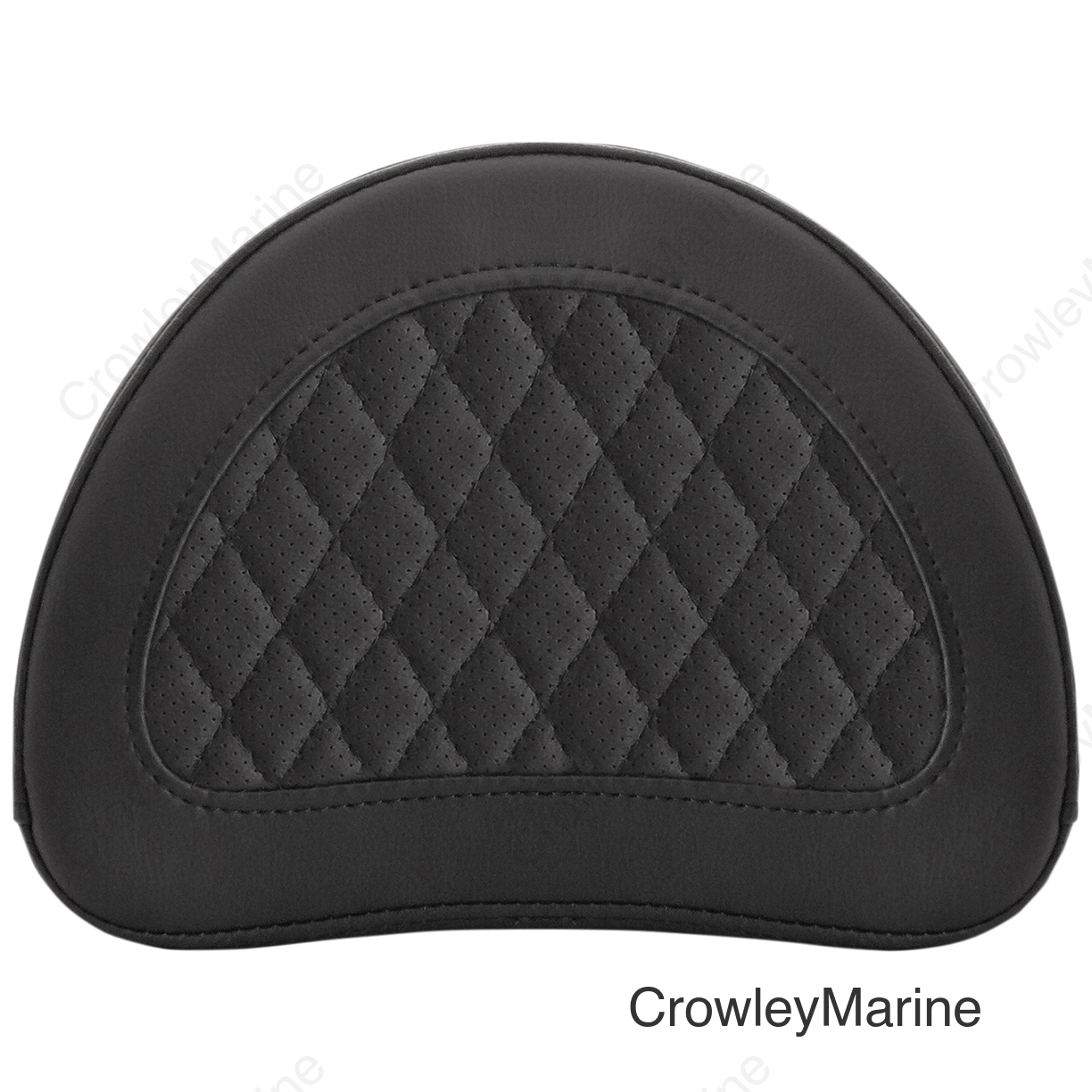 Sissy Bar Pad - Lattice Stitched - Black