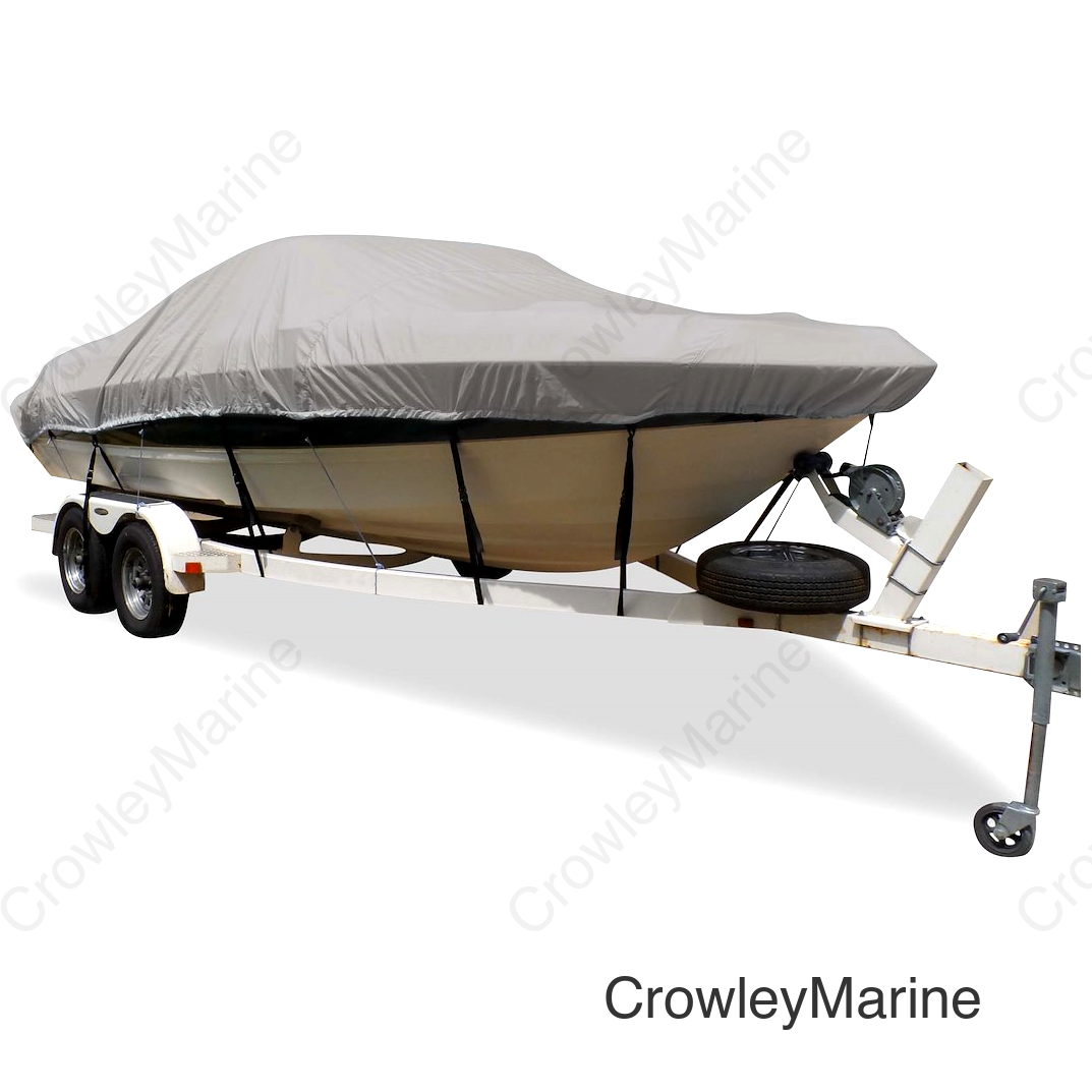 Carver 79010 Flex-Fit PRO™ Poly-Flex II V-Hull Runabout Boats I/O or O/B, Slate Gray