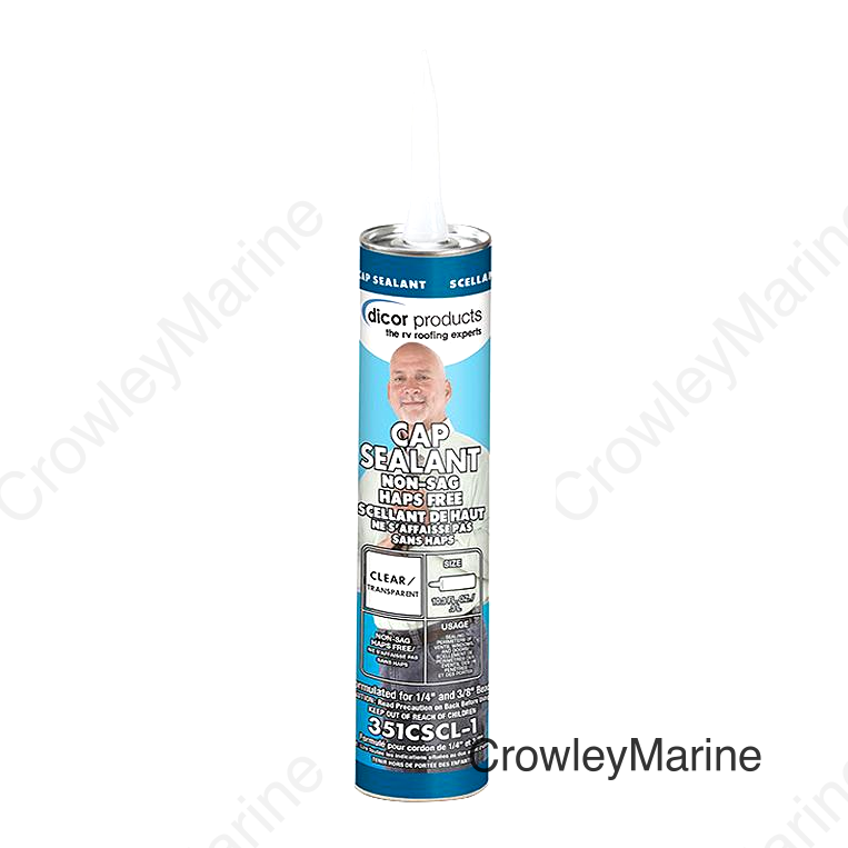 Dicor 351CSCL1 Clear Cap Sealant, 10 oz., Clear