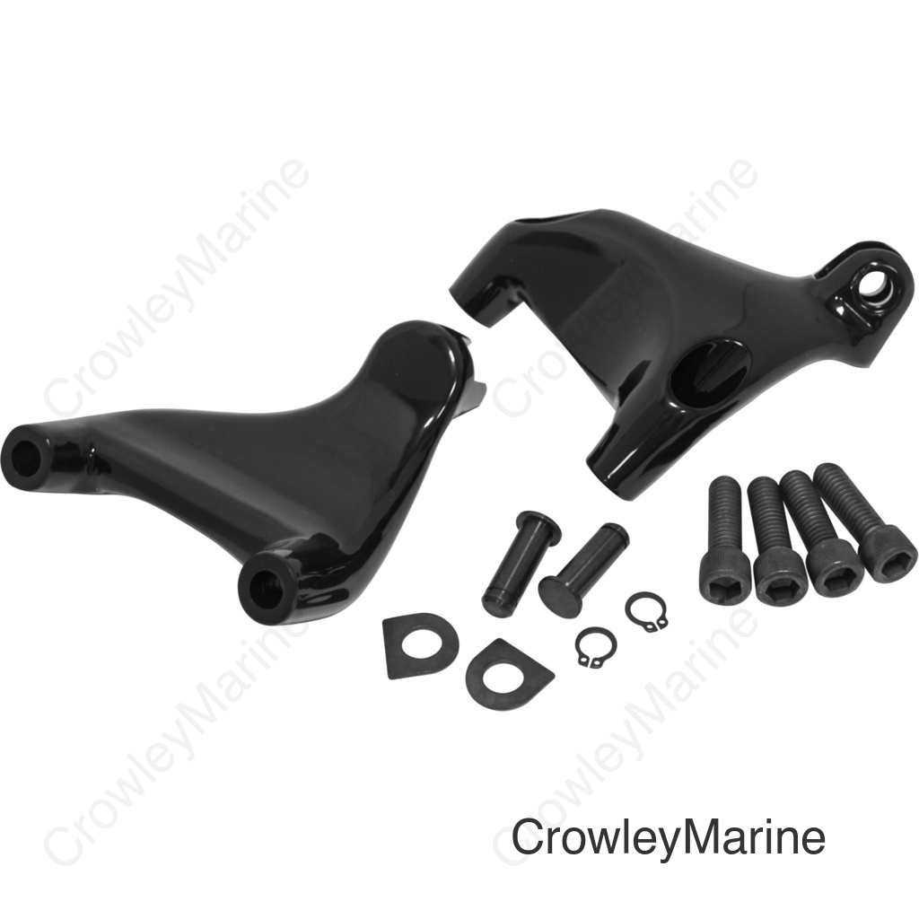 PASSENGER PEG MOUNTS BLACK SPORTSTER 04-11