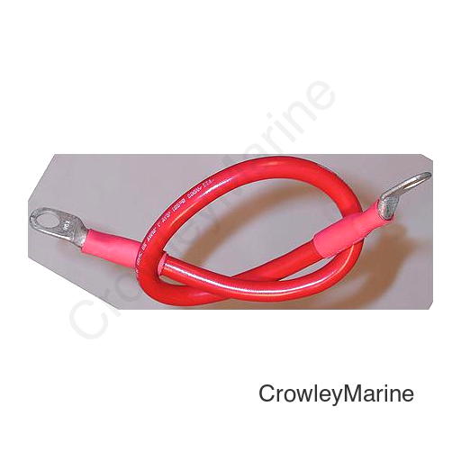 Ancor 189145 Marine Grade™ Tinned Copper Battery Cable Assembly, 2 AWG, 32", Red