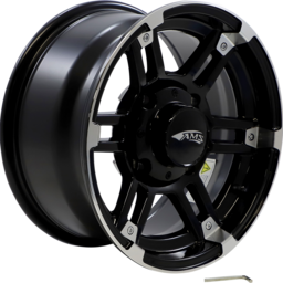 Wheel - Roll'n 104 - Front/Rear - Machined Black - 14x7 - 4/137 - 5+2