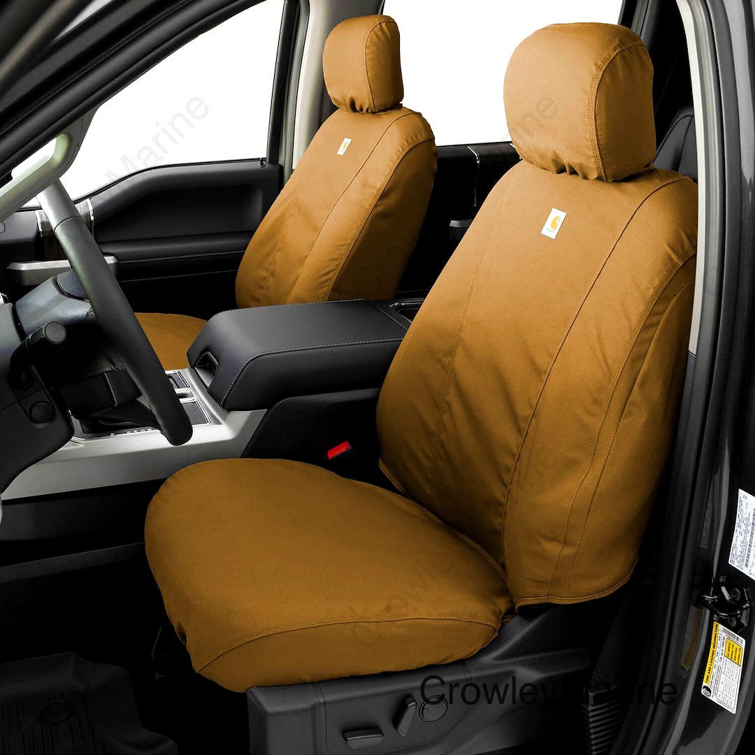 Covercraft 22-24 Dodge RAM 2500/3500 Carhartt SeatSaver Custom Front Row Seat Covers - Brown