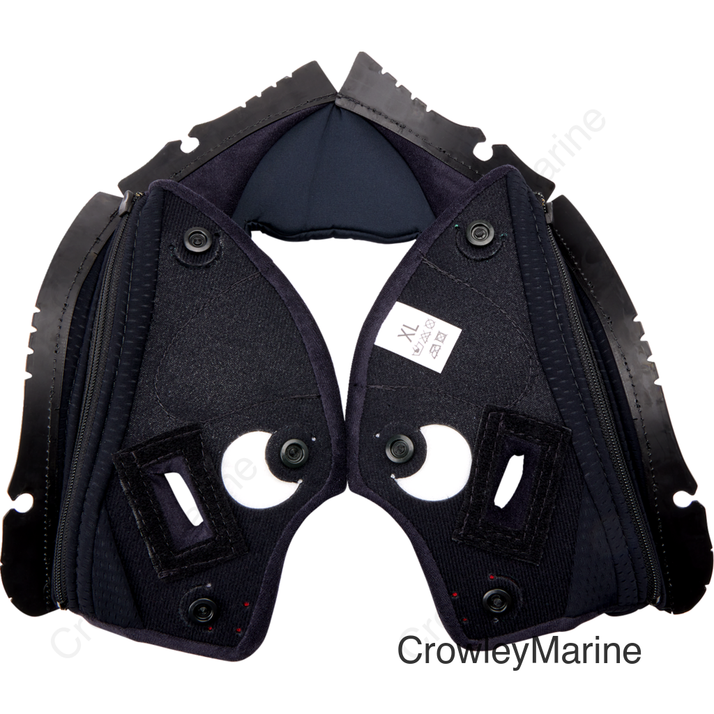 Pista GP RR Cheek Pads - Black/Red - XL