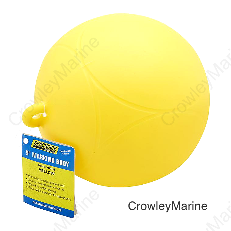 Seachoice Slalom Marking Buoy, 9 in., Yellow