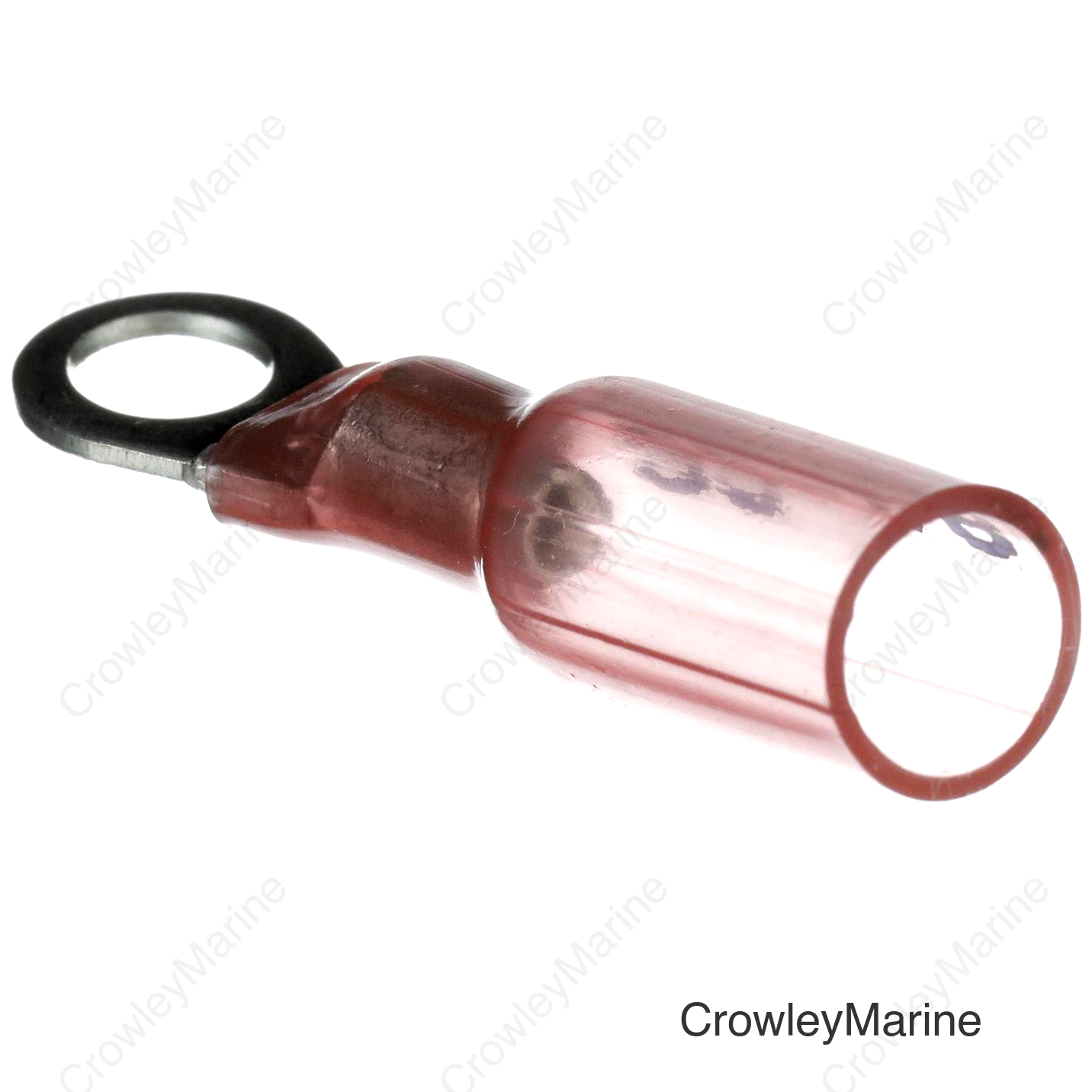 Seachoice Marine Grade Heat-Shrinkable Ring Terminal, Fits #10 Stud, 22-18 Wire Range, Red, Pack of 25