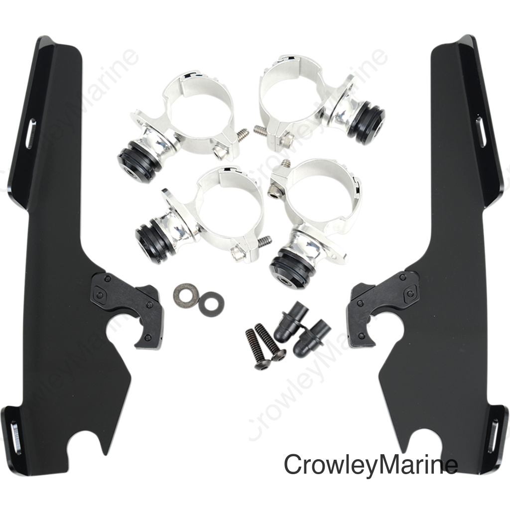 Batwing Trigger Lock Mounting Kit - VT 750/1100 - Black