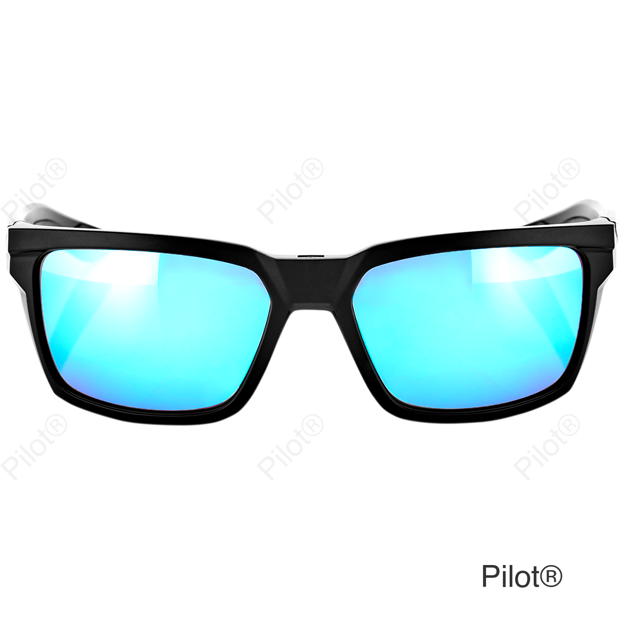 Daze Sunglasses - Matte Black - Blue Mirror