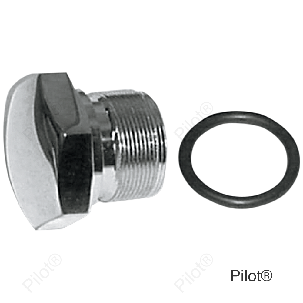 Fork Tube Cap - Upper - Chrome - Custom Design - '71-'72 FX | '52-'72 XL