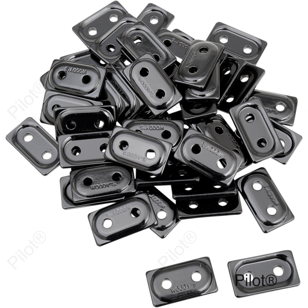 Support Plates - Black - 48 Pack