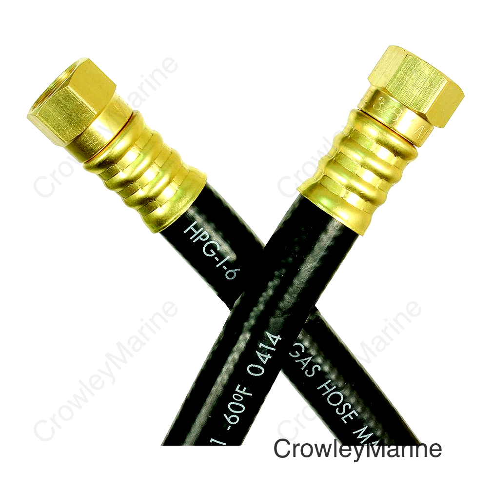 JR Products RV Rubber LP Supply Hose with (2) 3/8" Female Swivel SAE Ends