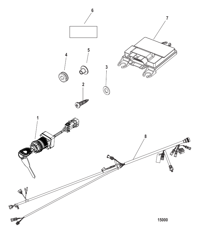 Serial Range Accessories SmartCraft - Command Module-DTS - 2002 & Up - Command Module Kit Panel Mount-DTS