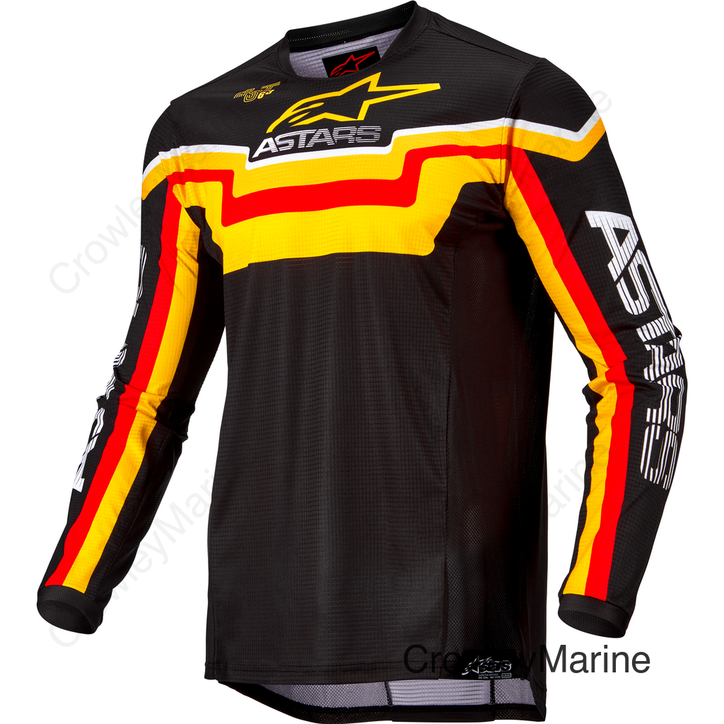 TECHSTAR QUADRO JERSEY BLACK/YELLOW/TANGERINE MD