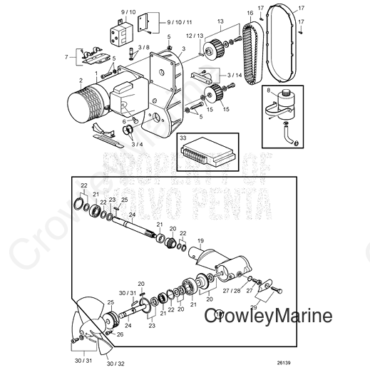 Belt Tensioner - Volvo Penta (41100290)