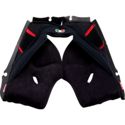 Pista GP RR Cheek Pads - Black/Red - Small thumbnail-1