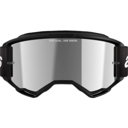 Vision 3 Goggle - Wordmark - Black - Silver Mirror thumbnail-1