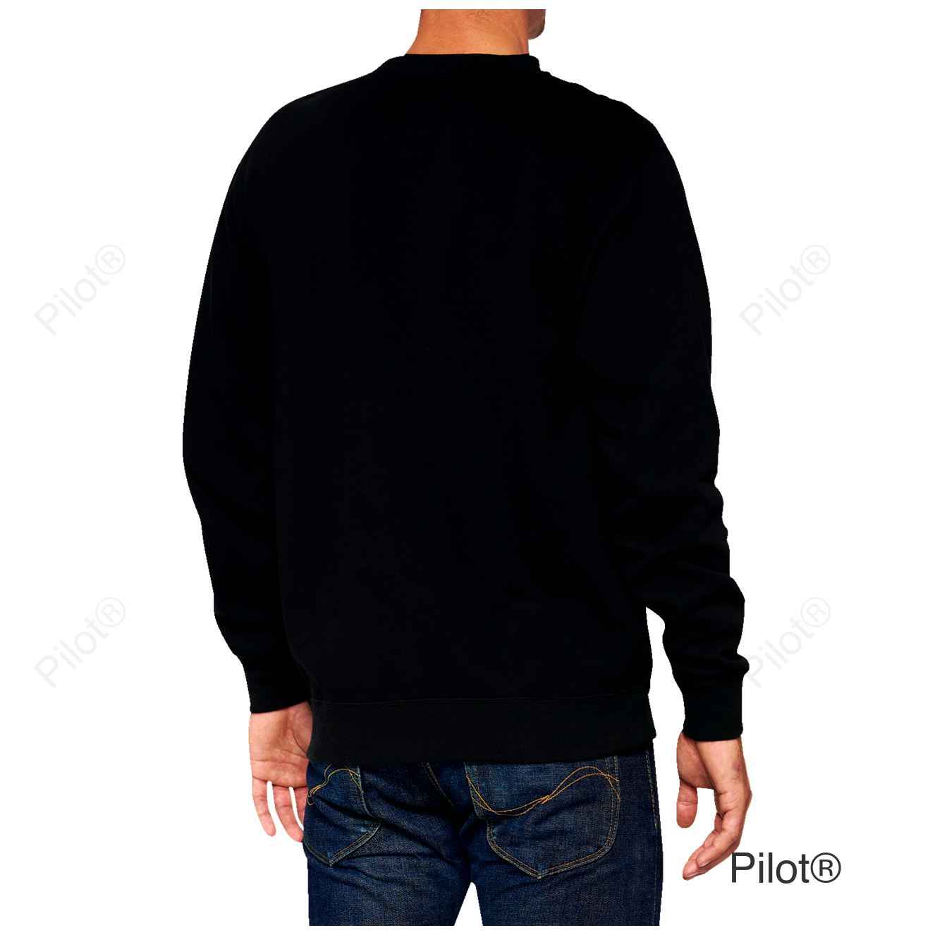 Icon Long-Sleeve Fleece Sweatshirt - Black - Large