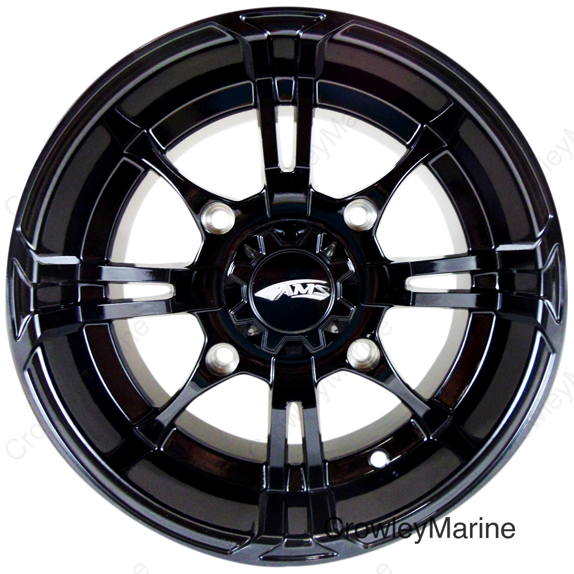 Roll'n 108 Wheel - Front - Black - 14x8 - 4/156