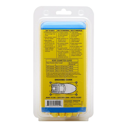 Seachoice Double-Braid Nylon Dock Line w/ Eye Splice, Pre-Shrunk, Heat Stabilized, 3/8 In. X 20 Ft., Yellow thumbnail-4
