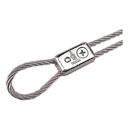 Chrome Plated Zinc Cable Clamp, Pair thumbnail-0