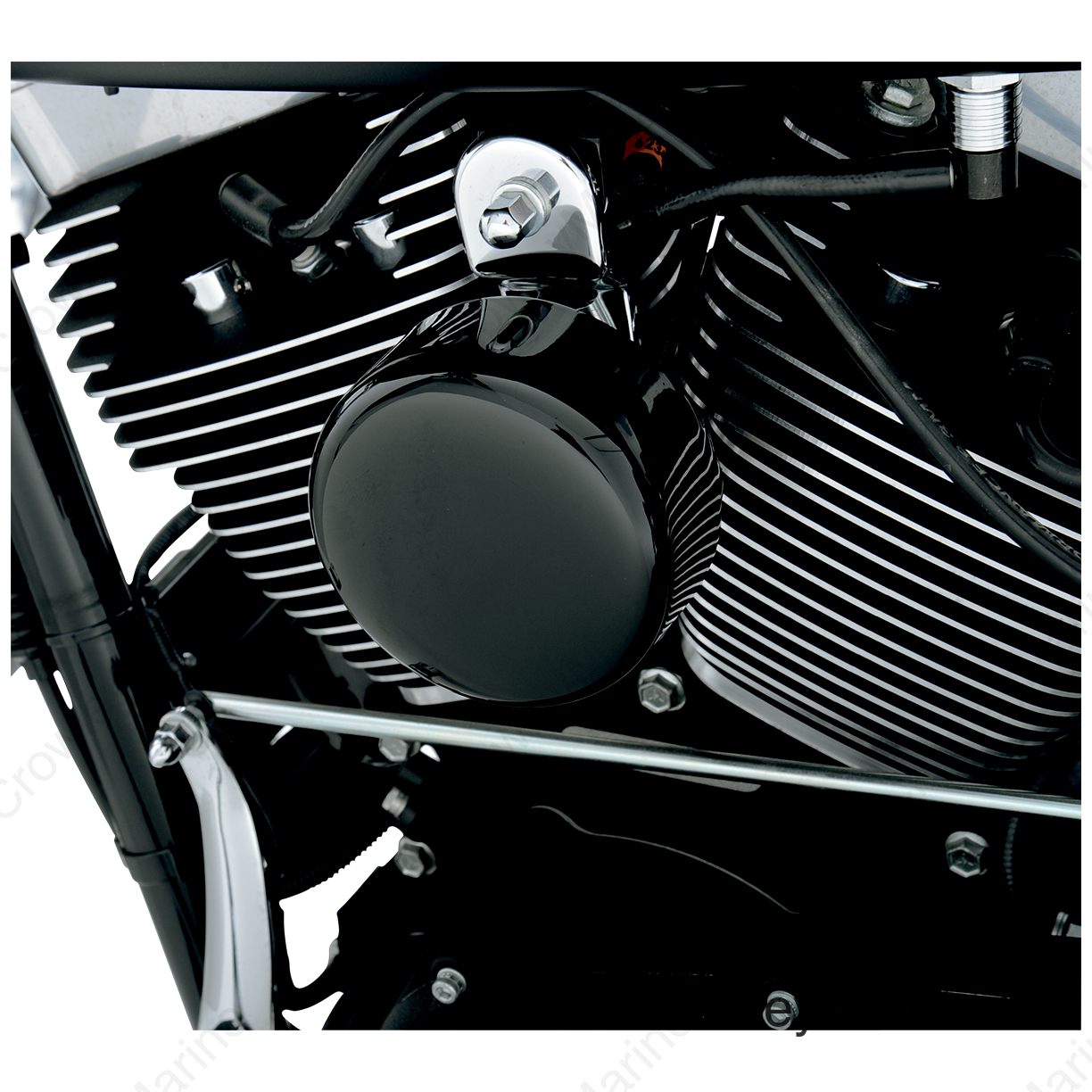 COVER HORN RND BLK