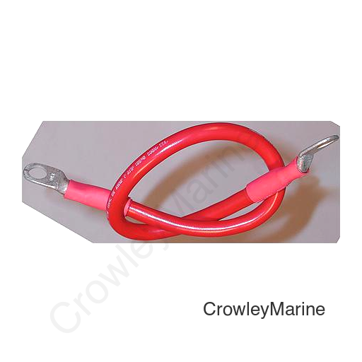 Ancor 189136 Marine Grade™ Tinned Copper Battery Cable Assembly, 4 AWG, 48", Black