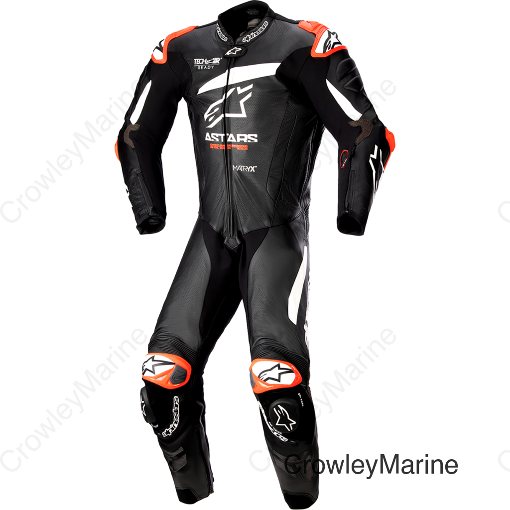 GP Plus v4 Leather Suit - Black/White - US 40 / EU 50