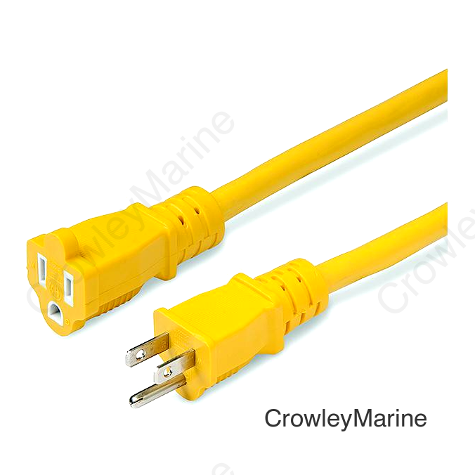 Marinco 151250 15A Heavy Duty, Marine Grade Extension Cord, 50'