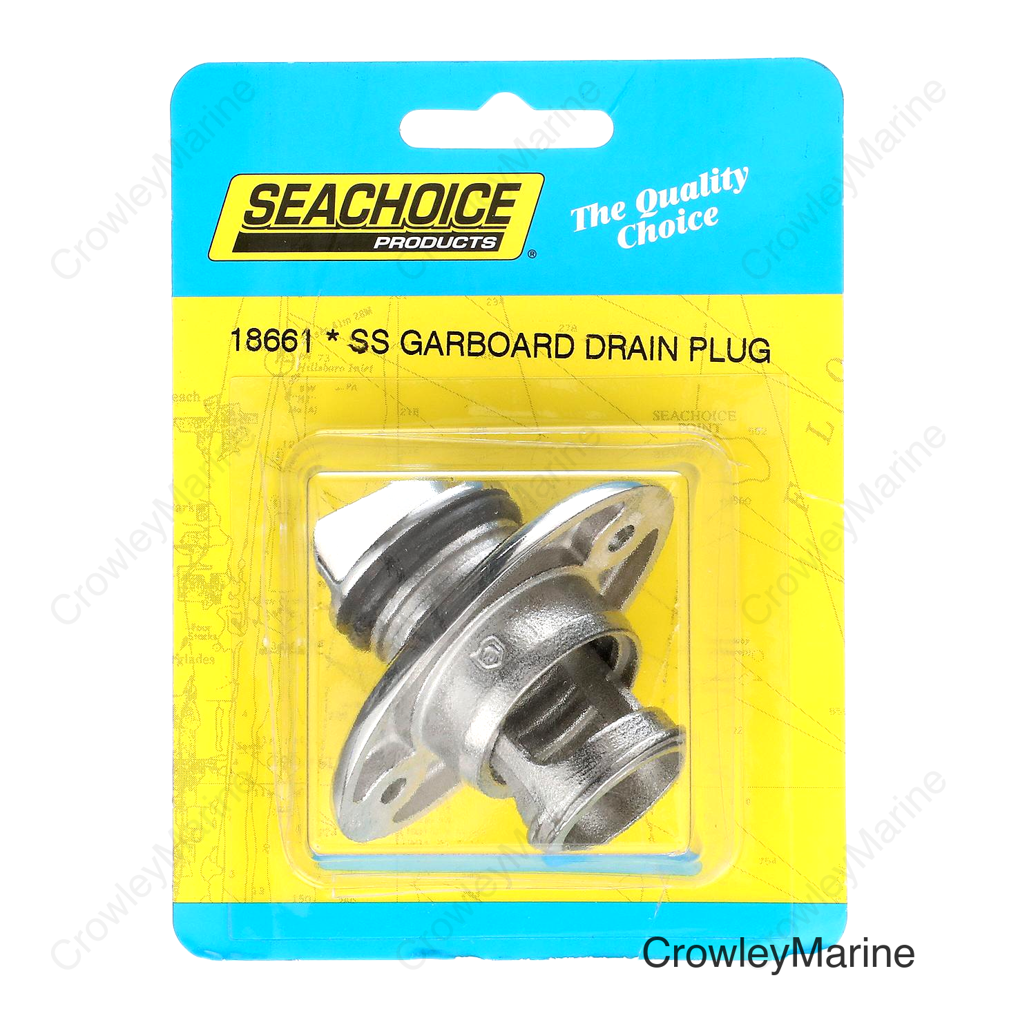 Seachoice Stainless Steel Marine Boat Garboard Drain & Plug, Polished Finish