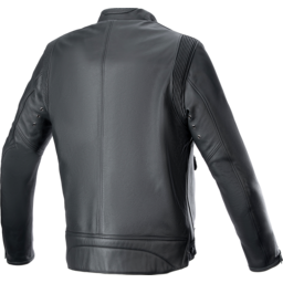 Dyno Leather Jacket - Black/Ruby Red/Ecru - Large thumbnail-1