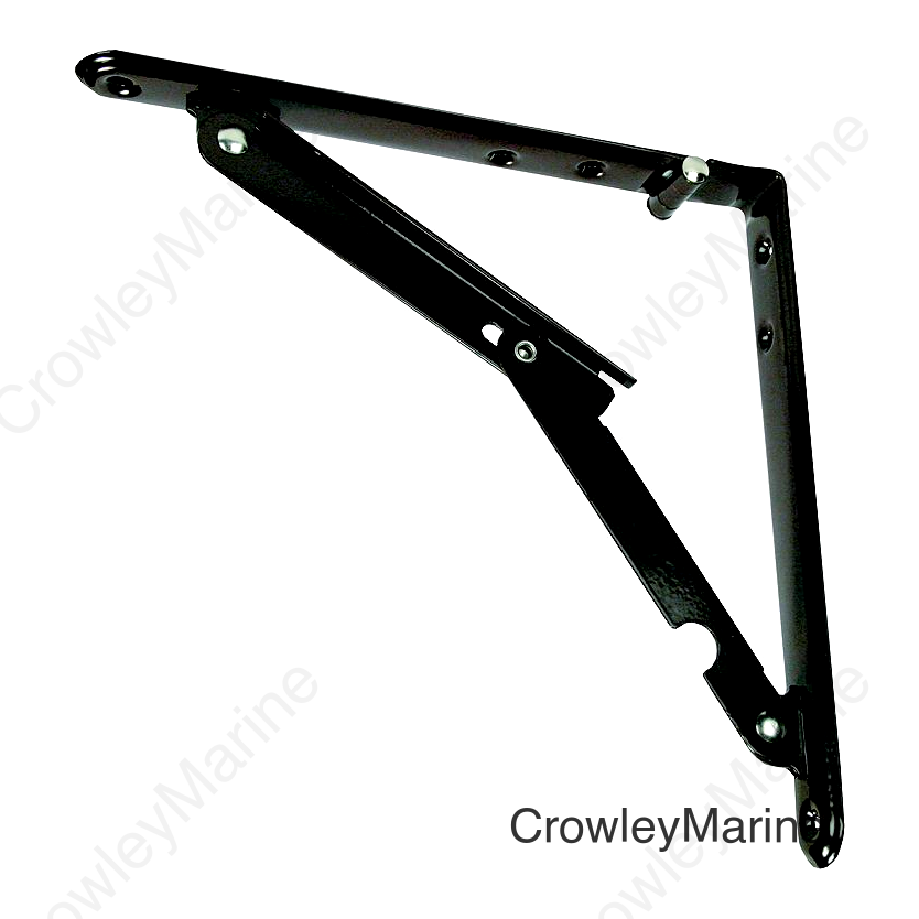 JR Products 20735 Brown 12" x 12" x 16 1/2" Folding RV Shelf Bracket
