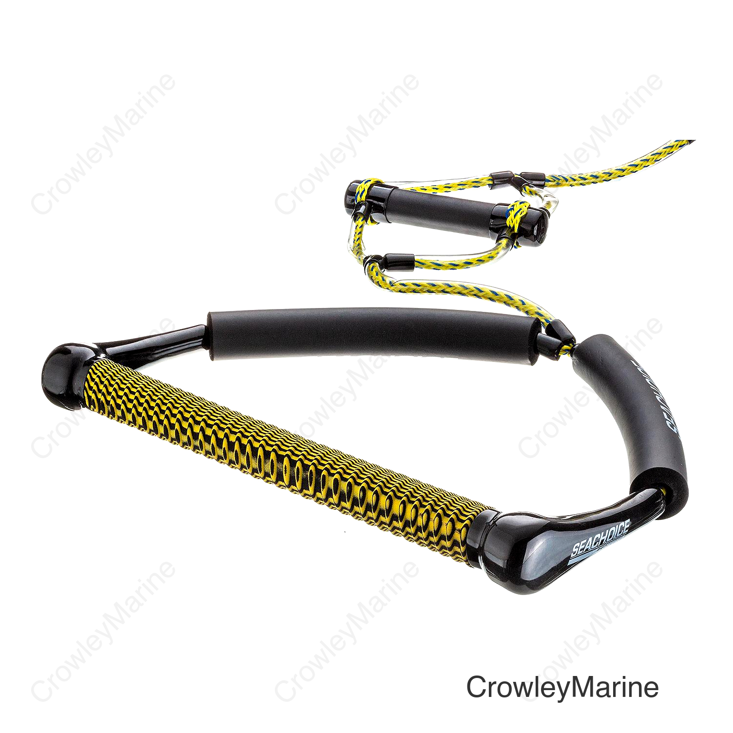 Seachoice 4-Section Wakeboard Rope, 70 Ft. Long, 15 In. Handle w/ Textured EVA Grip, 6 In. Trick Handle