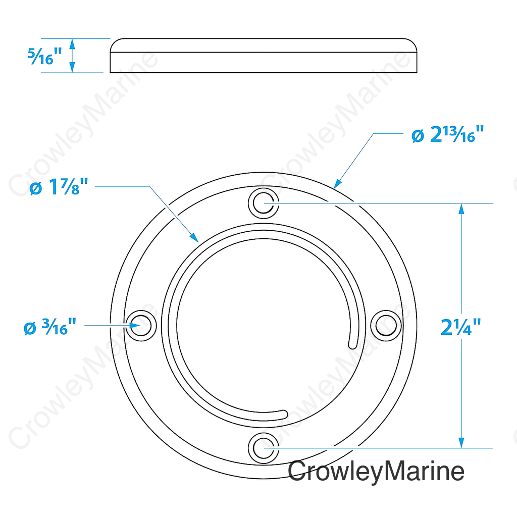 Seachoice Boat Self-Bailing Cockpit Mounted, 2-7/8 In. Scupper Valve Kit