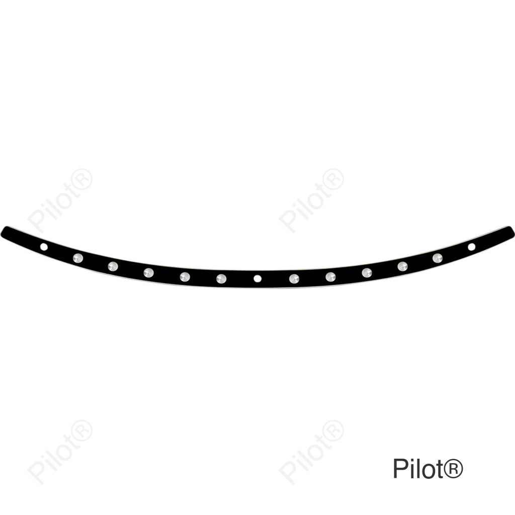 Windshield Trim - Black - Dish - '96-'13 FLH