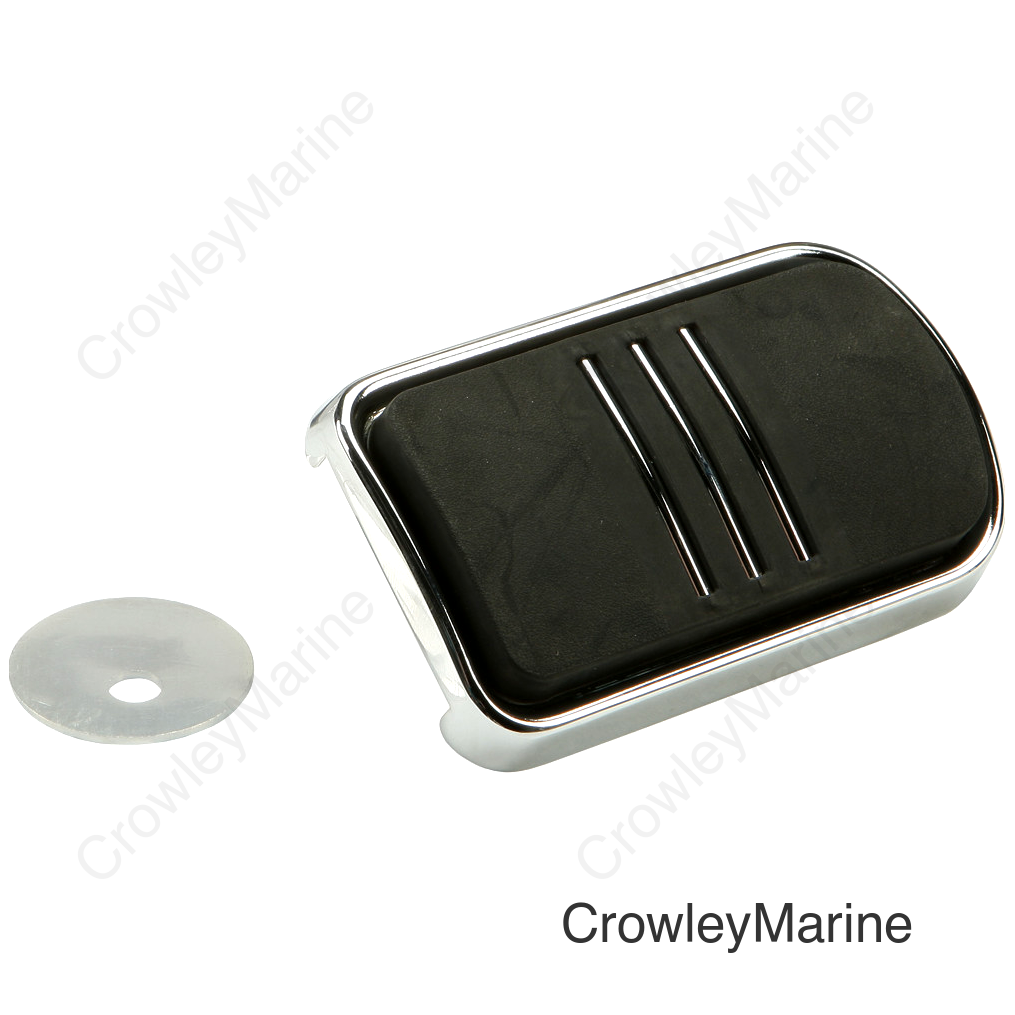 BRAKE PEDAL PAD CHROME FLT