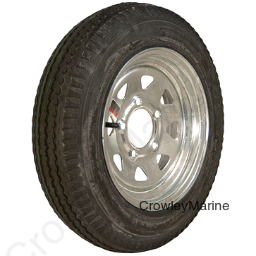 480 x 12"; 5-Hole Spoked Rim; Load Range B