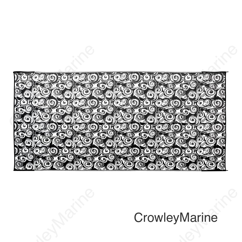 8'X16' OUTDOOR MAT-CHARCO