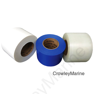White Serrated Heat Shrink Tape 6" PE 333 SRW-144mm x 55m