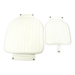 Springfield Admiral Fixed Height Chair Package, White (Includes Seat With Low Profile Armrest, No Cushions, Pedestal With Floor Base, Mounting Plate and Locking Swivel) thumbnail-0
