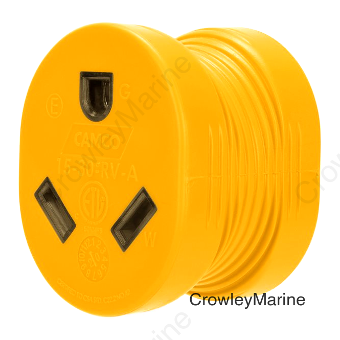 Camco Electrical Adapter, 15A Male, 30A Female