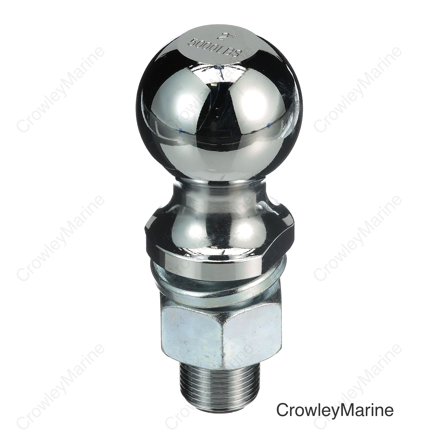 Seachoice SEA Class II Trailer Hitch Ball, 2 In. Ball, 3/4 X 1-1/2 In. Shank, Chrome Finish