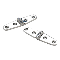 Seachoice Marine-Grade Strap Hinges, Polished 316 Stainless Steel, 4 in. X 1 in., Pack of 2 thumbnail-2
