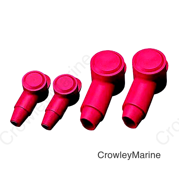 PVC Terminal Cap Red (8-2 ga.), Pair